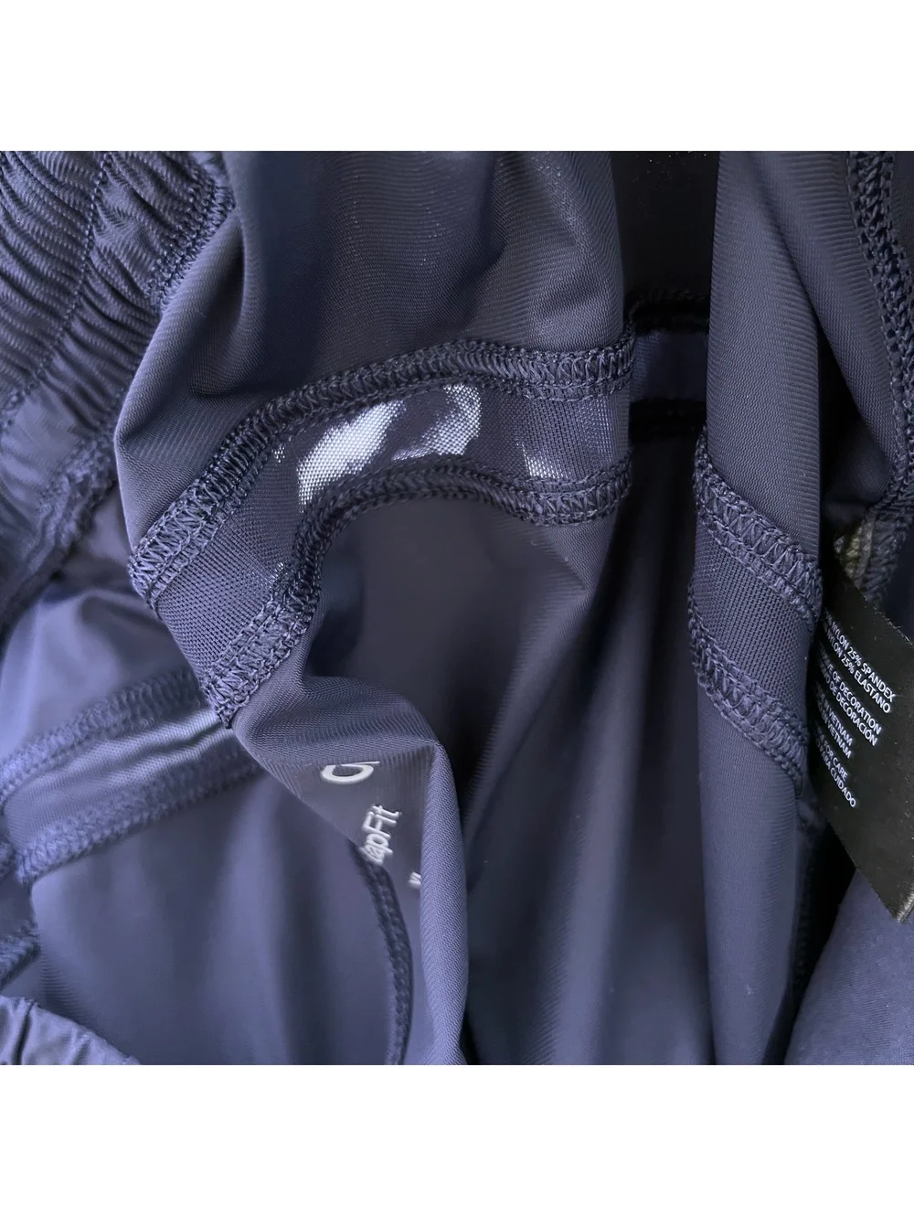 GapFit Men’s Navy Performance Jogger Pants XL Zip Pockets Mesh Panel